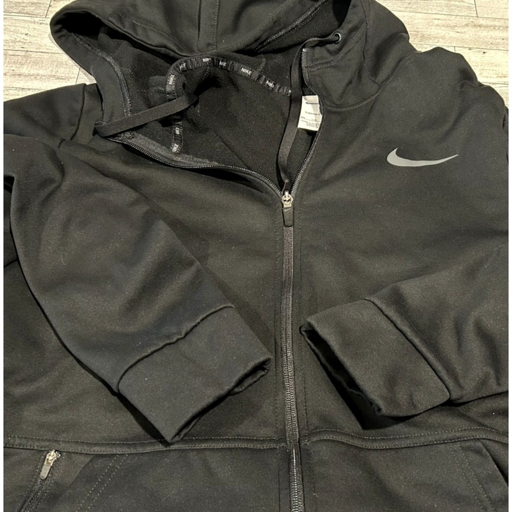 Nike Men's Therma-Fit Full‎ Zip Black Hooded Jacket Hoodie CU6231-010 Size XXL
